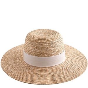 J.crew Wide Brimmed Straw Sun NWOT